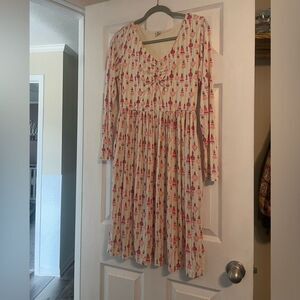 Kate Quinn Women’s Size Medium Pink Ornament Bamboo Dress